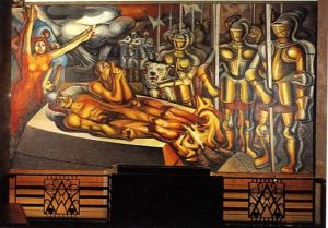 El muralismo mexicano en el Palacio de Bellas Artes - siqueiros