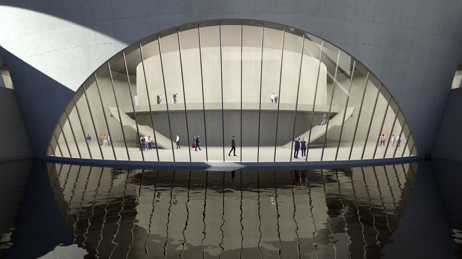 Tadao Ando diseña centro de artes escénicas en Sharjah, EAU - tadao ando reveals design for new performing arts center in sharjah uae 1