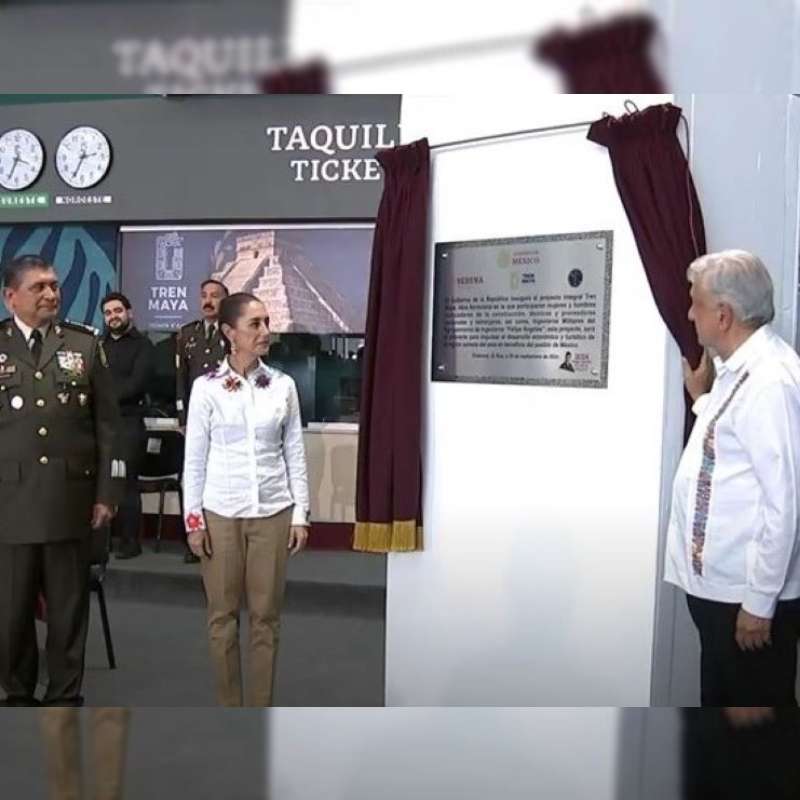 Entrega AMLO circuito completo del Tren Maya