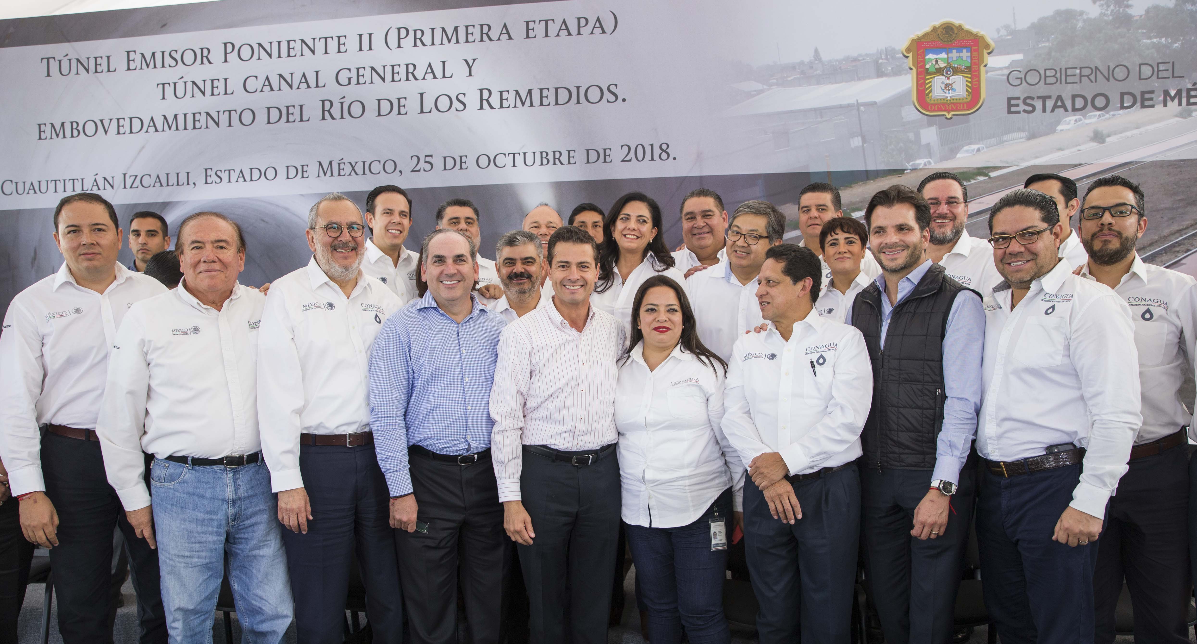 Destaca Peña Nieto infraestructura hidráulica en Edomex