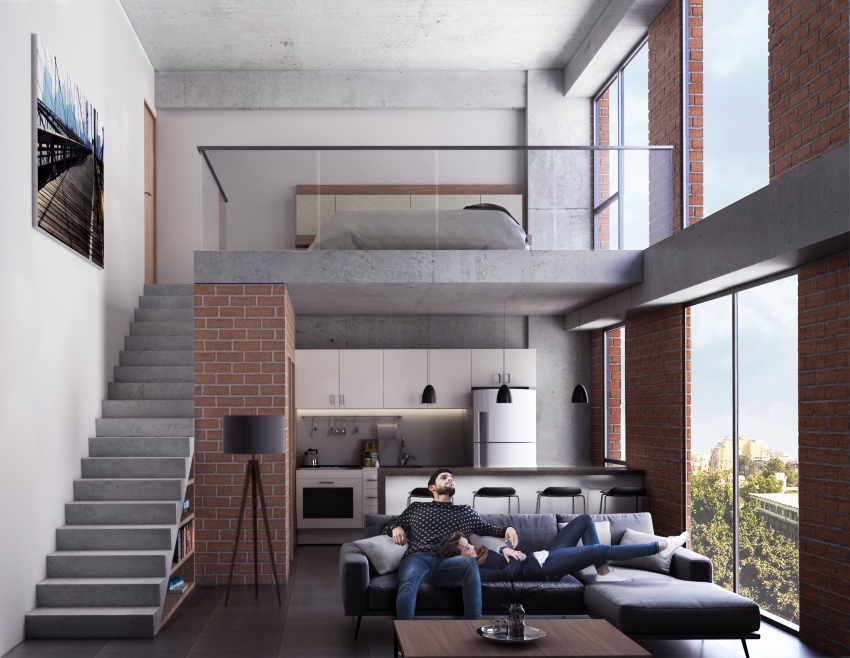 CRAFT Arquitectos diseña vivienda enfocada en millennials - zuno interior bj